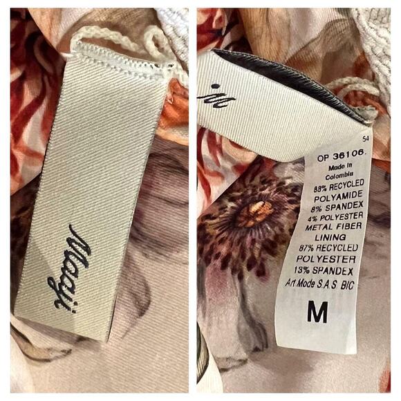 Maaji Ocena Waves Faena Reversible Plunge One-Piece Size Medium - Picture 6 of 7